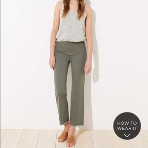 LOFT high waist flare crop pants